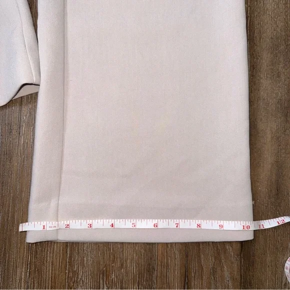 Abercrombie Sloane Tailored Pant 25 0 L Tall wide leg Trousers ivory old money - Picture 12 of 14